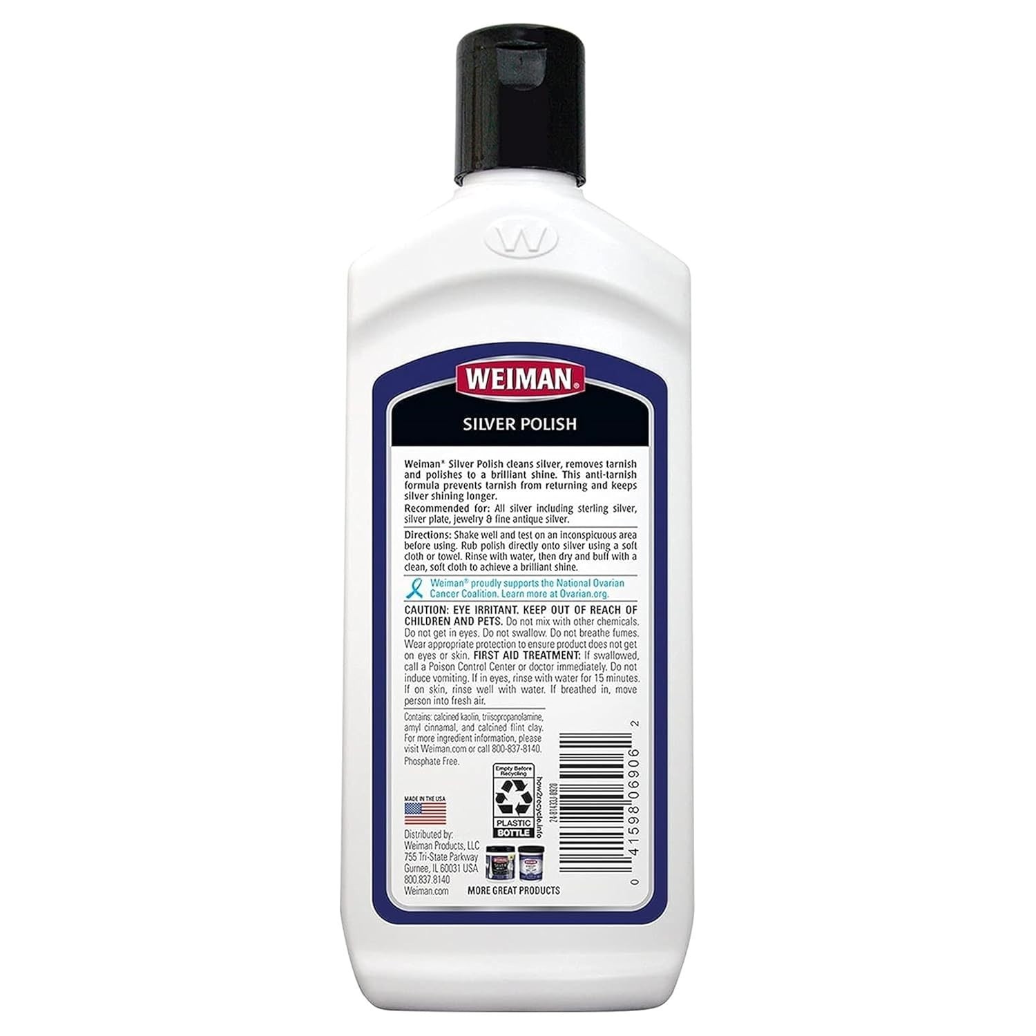 Unscented 3-in-1 Metal Polish Cleaner – 8 Oz Anti-Tarnish Protection for Jewelry