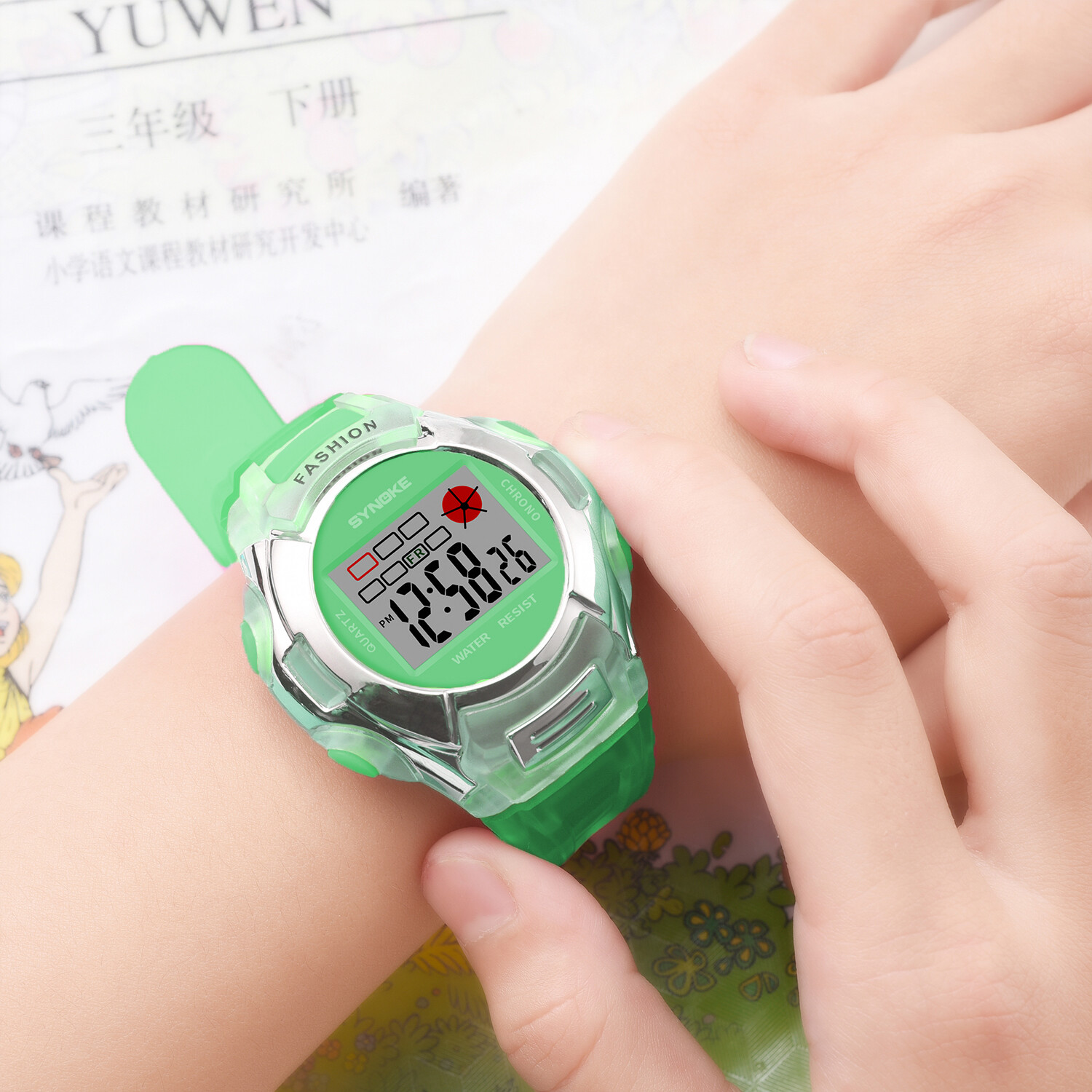1X Child Boy Girl Xmas Gift Multifunction Sport Electronic Digital Wrist Watch