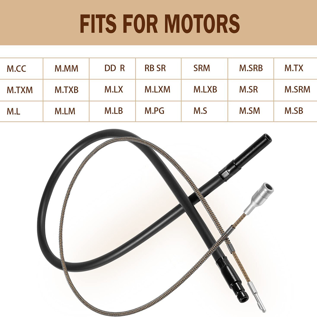 Flexshaft Inner Shaft & Motor Cable Outer Sheath Set for Foredom CC LR S SR TX
