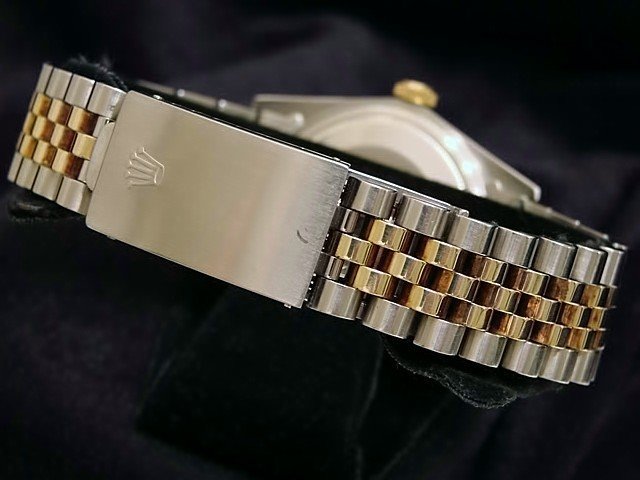 Rolex 2Tone 18K Gold/Stainless Steel Datejust Watch Silver Dial Jubilee 16013
