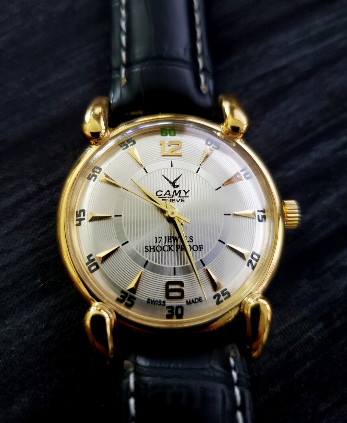 RARE Camy Geneve Mechanical Swiss Watch Restored Serviced Runs Excellent
