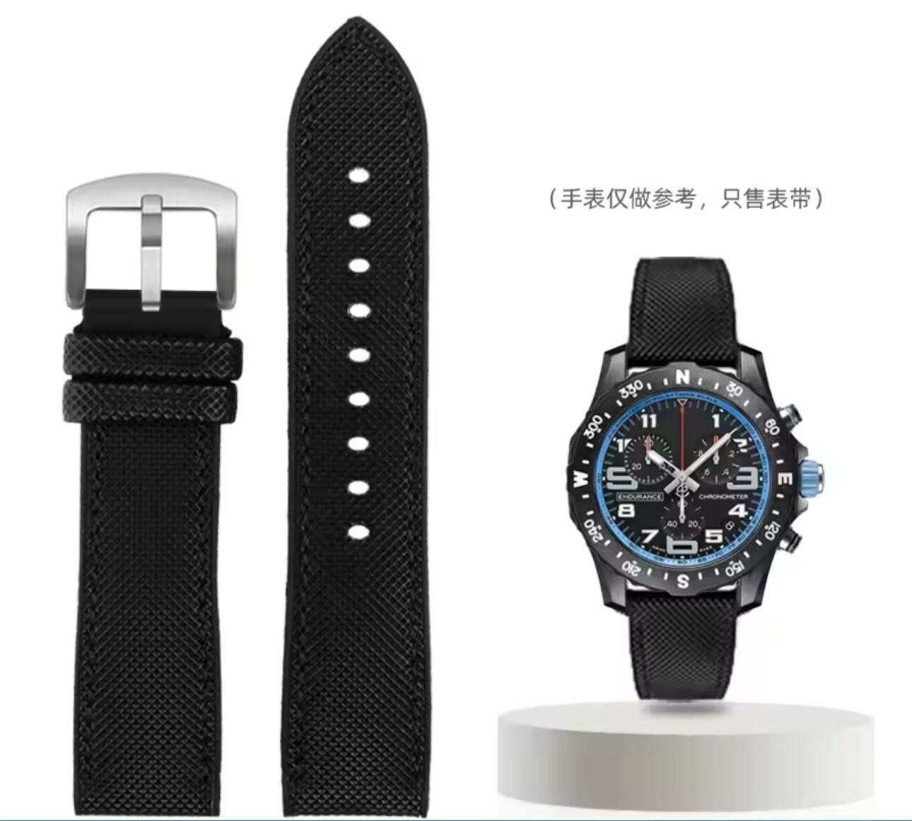 20/21/22/24mm Nylon Pattern Rubber Strap For TAG HEUER F1 Breitling Superocean