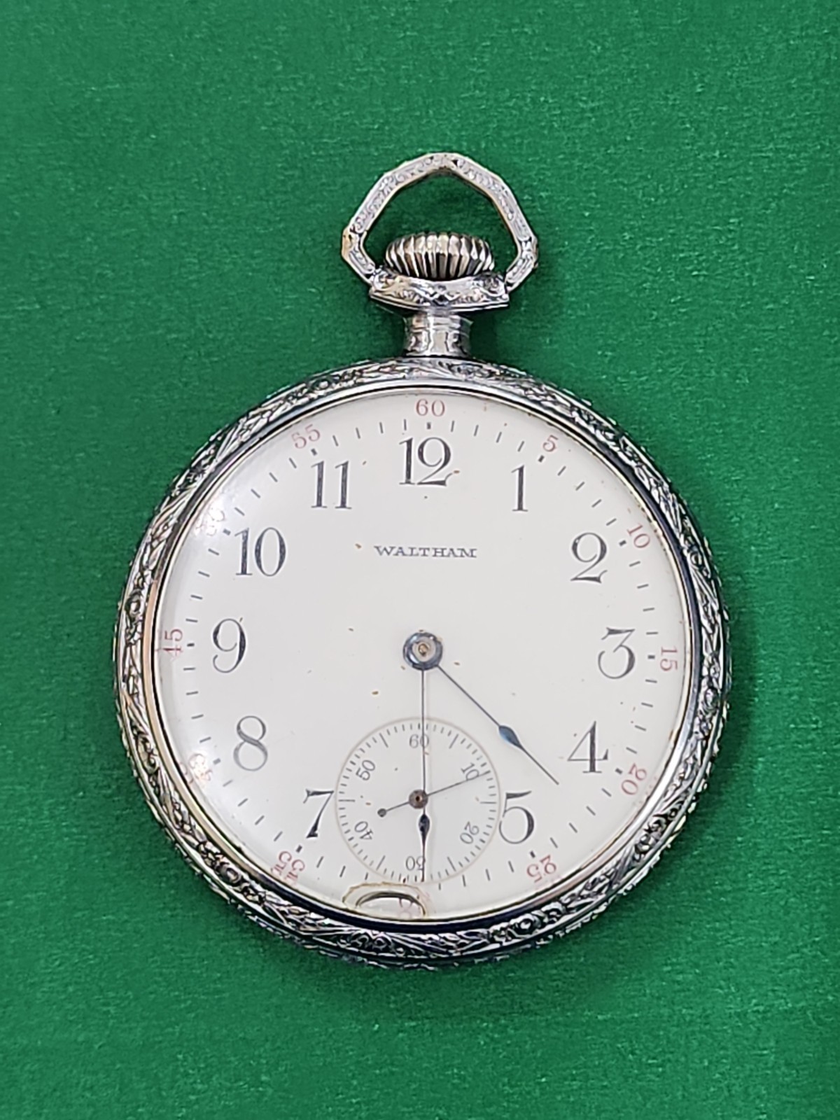 1912 Waltham 16s, 7j Grade 610 Open Face Pocket Watch
