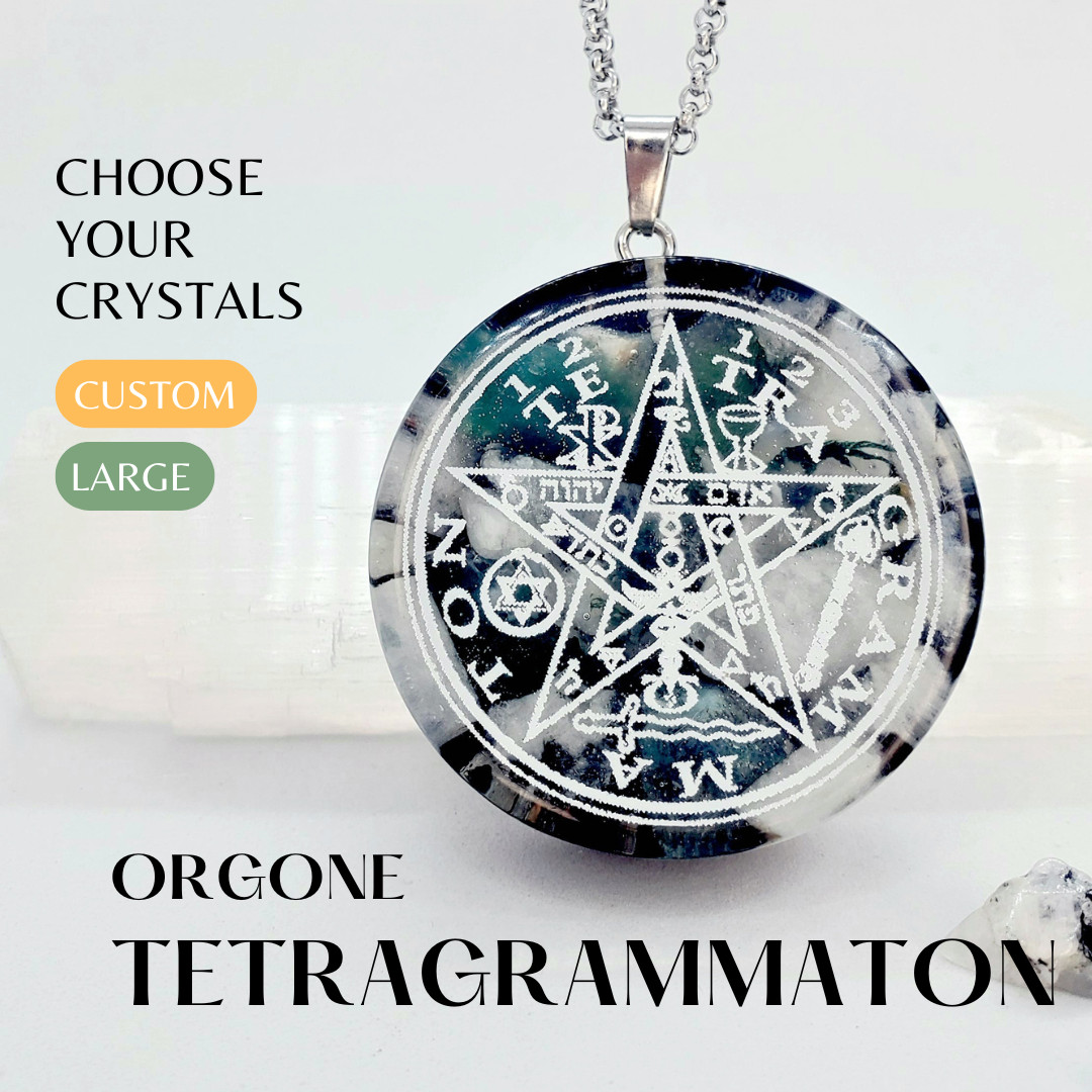 Custom Orgone Energy TETRAGRAMMATON. Choose over +50 crystals Divine Protection