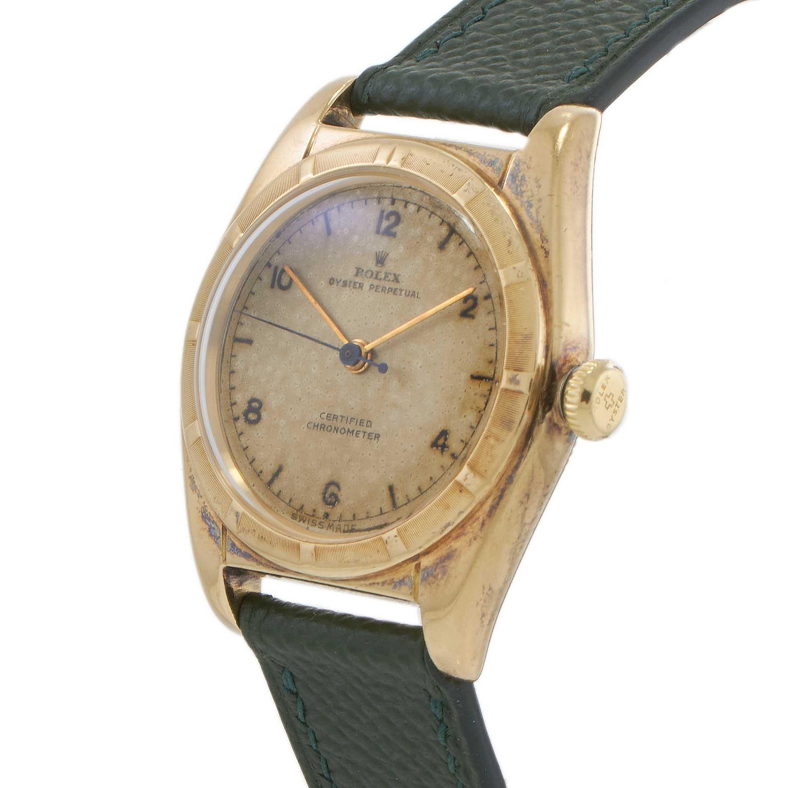 Vintage 1949 Rolex Oyster Perpetual Chronometer Ref. 5011 18KT Gold “Bubbleback”