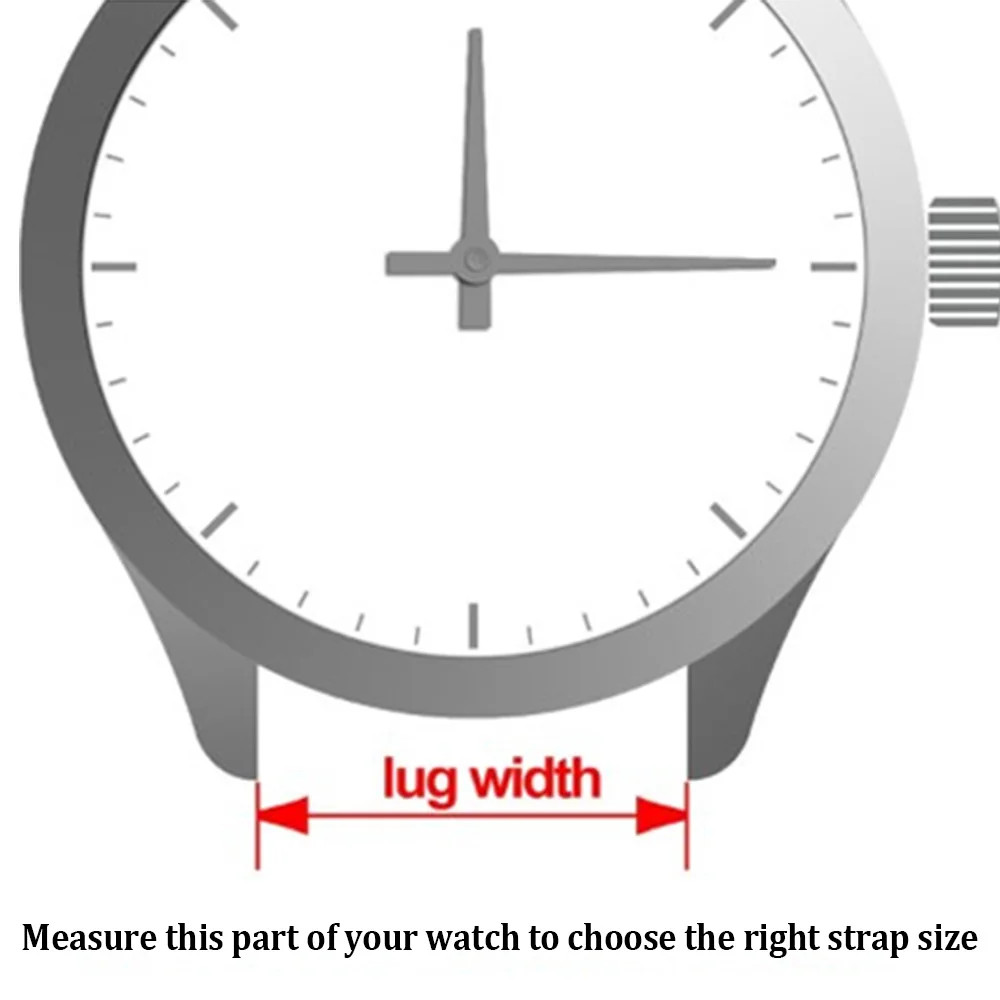 18/19/20/21/22/24mm Rubber Watch Strap Nylon Textured Silicone Bottom Watch Band