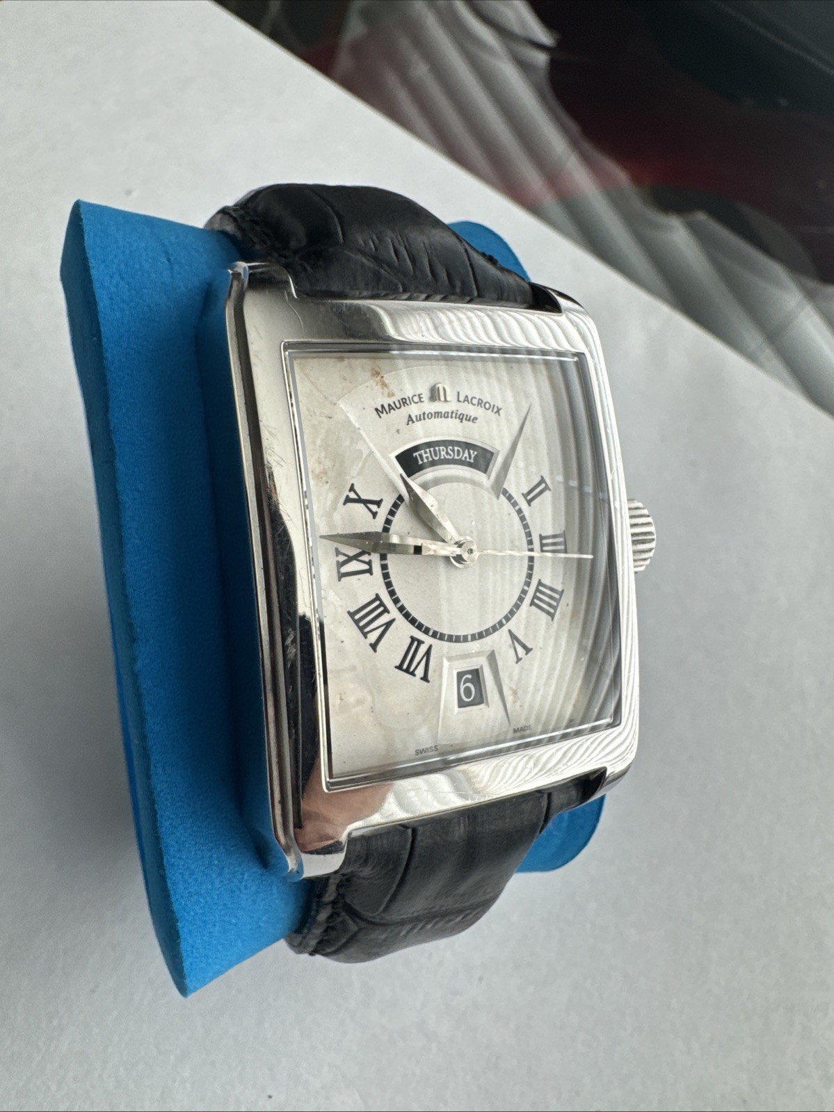 Maurice Lacroix Pontos Automatic PT6137 Rectangular Men’s Watch Swiss Made