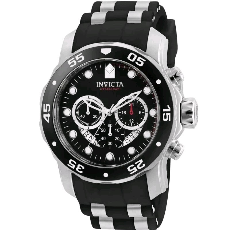 BRAND NEW! Invicta Pro Diver SCUBA Watch – 48mm. Steel, Black (6977)