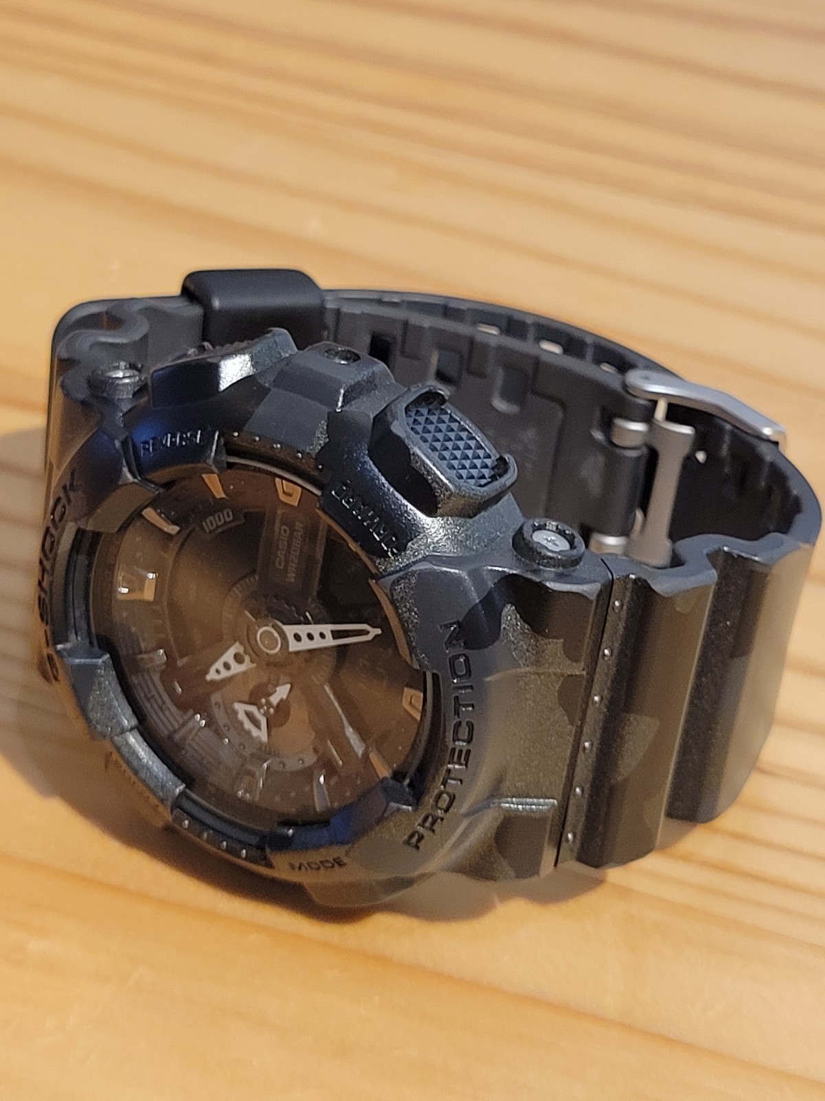 ​EXCELLENT! CASIO G-SHOCK GA-110CM Dark Camo – NEW BATTERY, HANDS ALIGNED