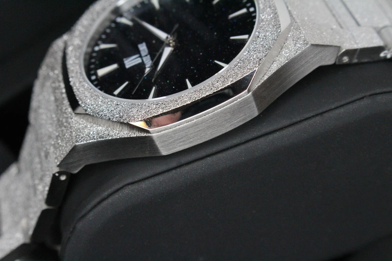 DANTE VELOCE Starlight Frosted SILVER Ice Out Icy Diamond Watch paul rich NEW !