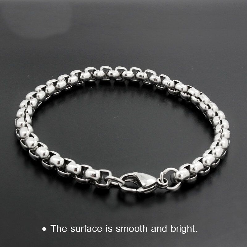 Fashion Stainless Steel Bracelet Metal Link Chains Bracelets Women’s Jewelry 1pc