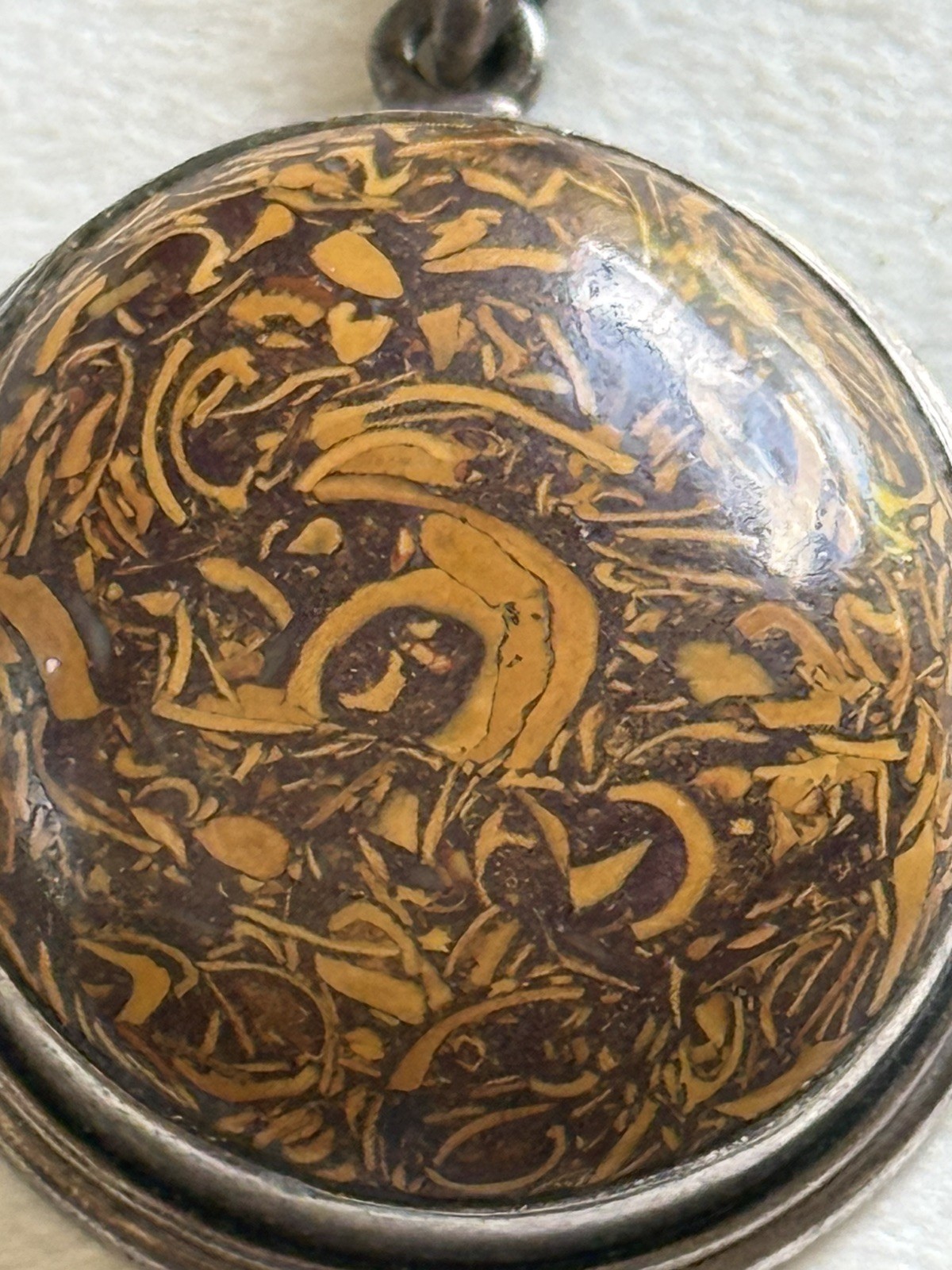 925 Sterling Mariam Jasper Oval Pendant Bezel 23.95g