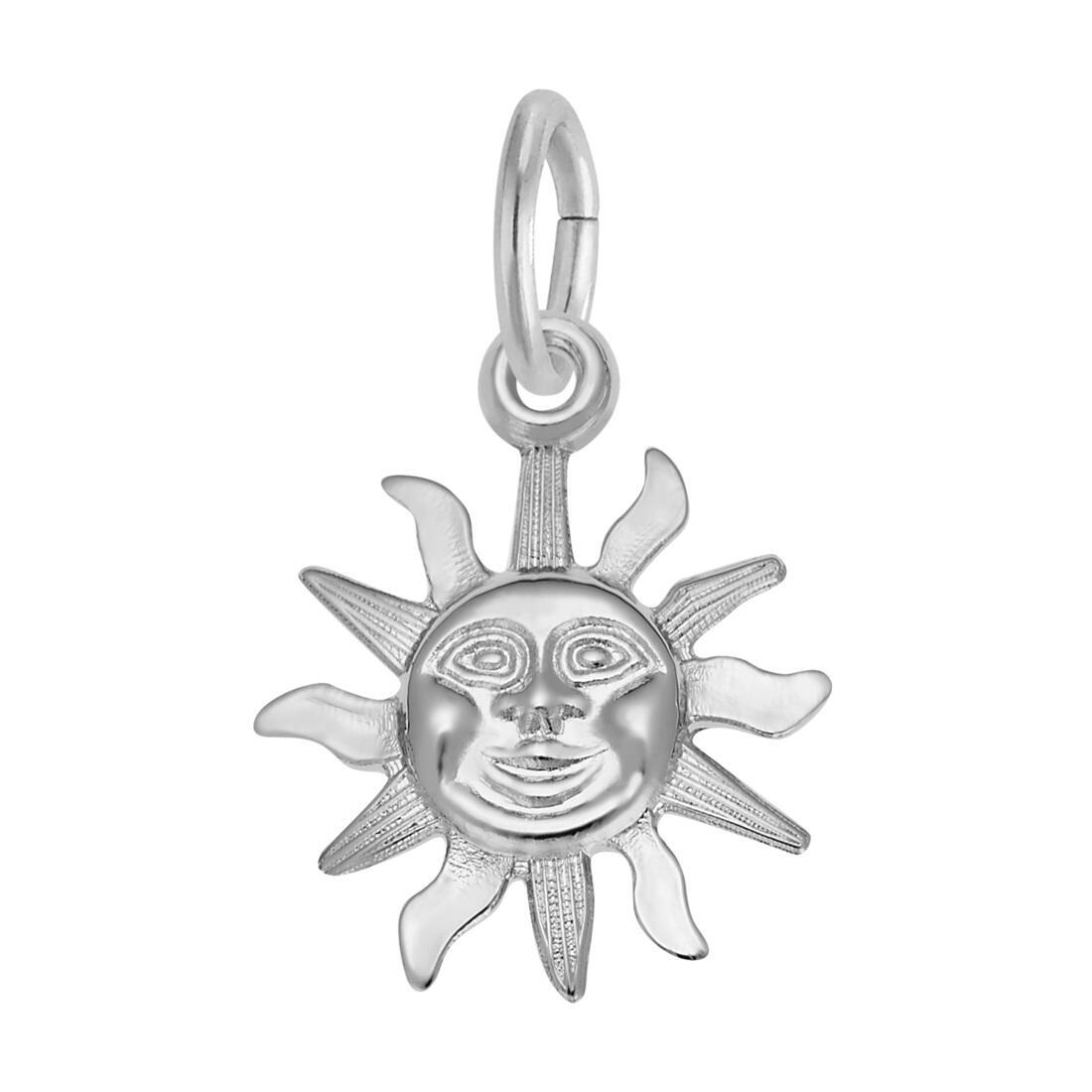 Sunburst Charm by Rembrandt 10K or 14K Gold or Sterling Silver