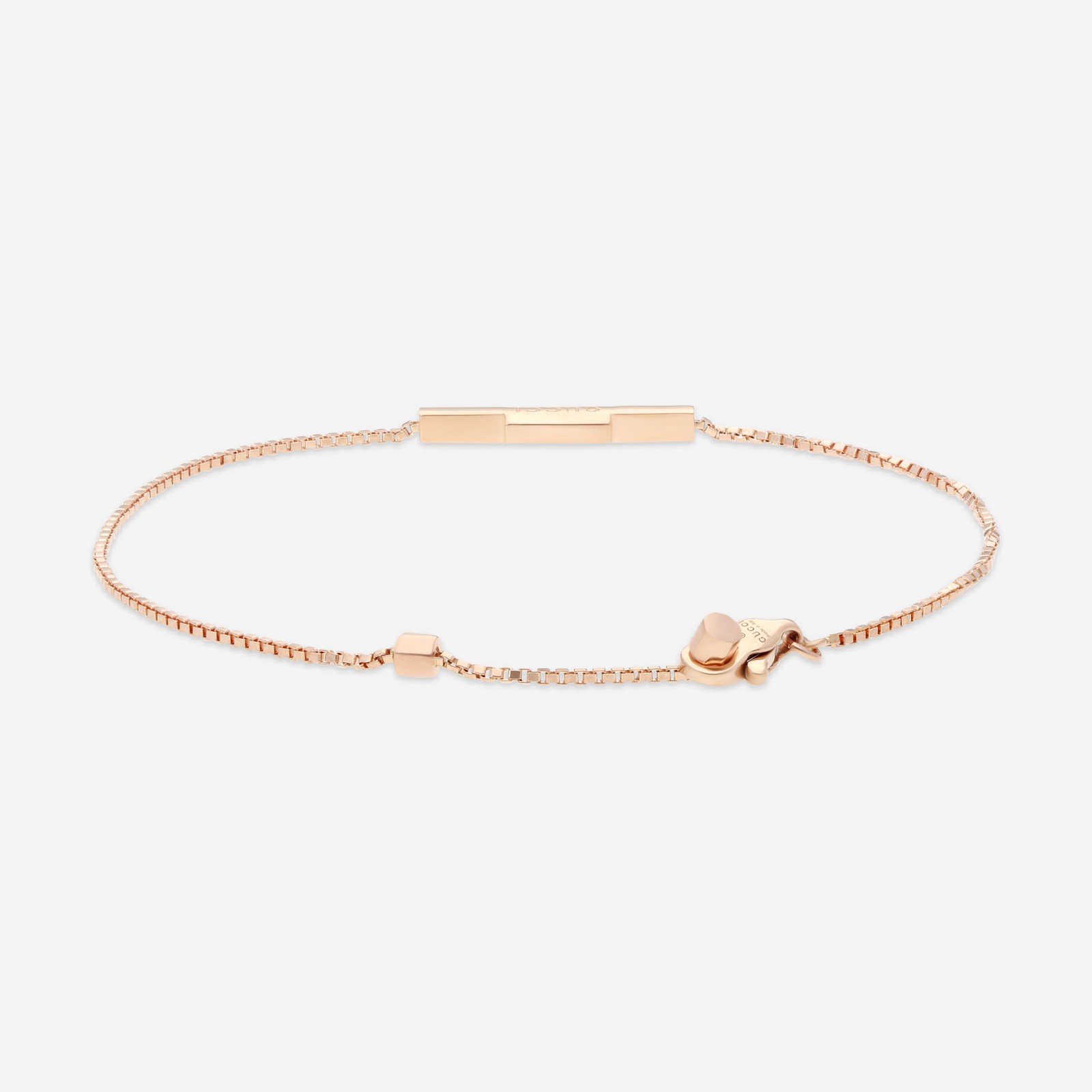 Gucci Link to Love 18kt Rose Gold Bracelet YBA662106002016 Size S MSRP $1,250
