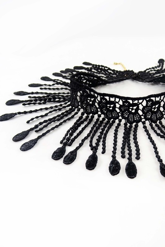 Women Jewelry Fashion Retro Victorian Vintage Choker Necklace Fabric Lace Style