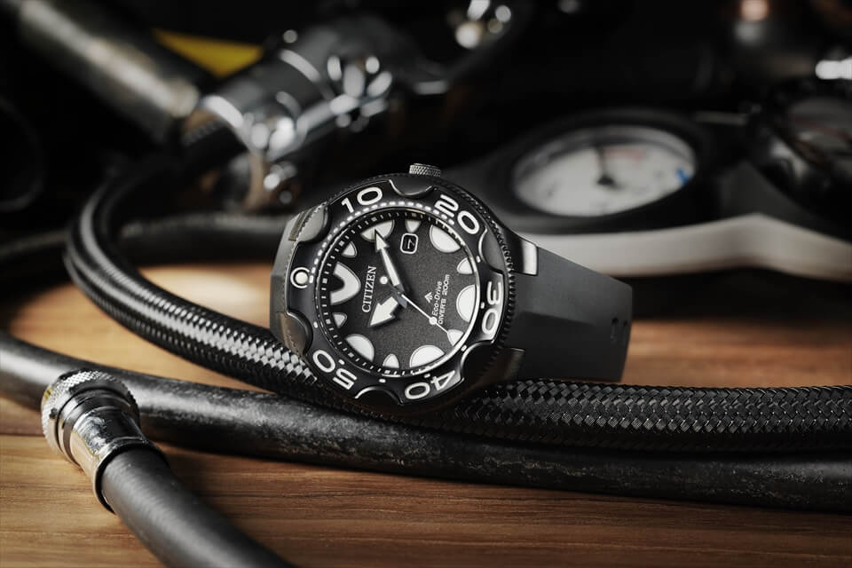 CITIZEN PROMASTER MARINE BN0235-01E Eco-Drive Diver’s Watch 200m Orca Black