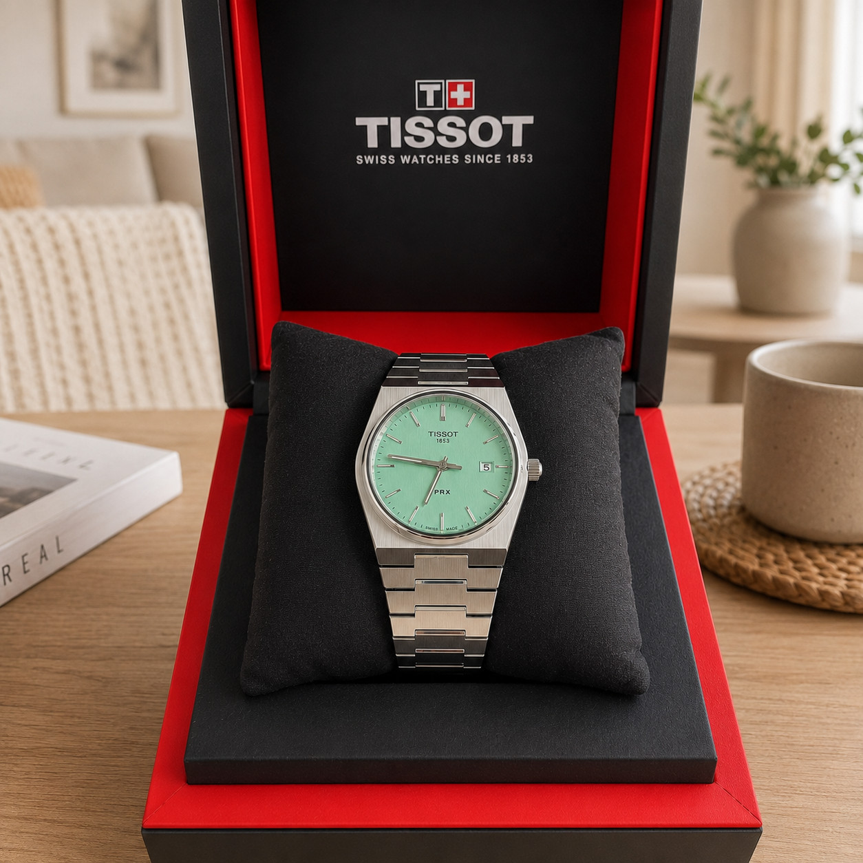 Tissot PRX 40mm Swiss Quartz Watch T137.410.11.091.01 Stainless Steel Green Dial