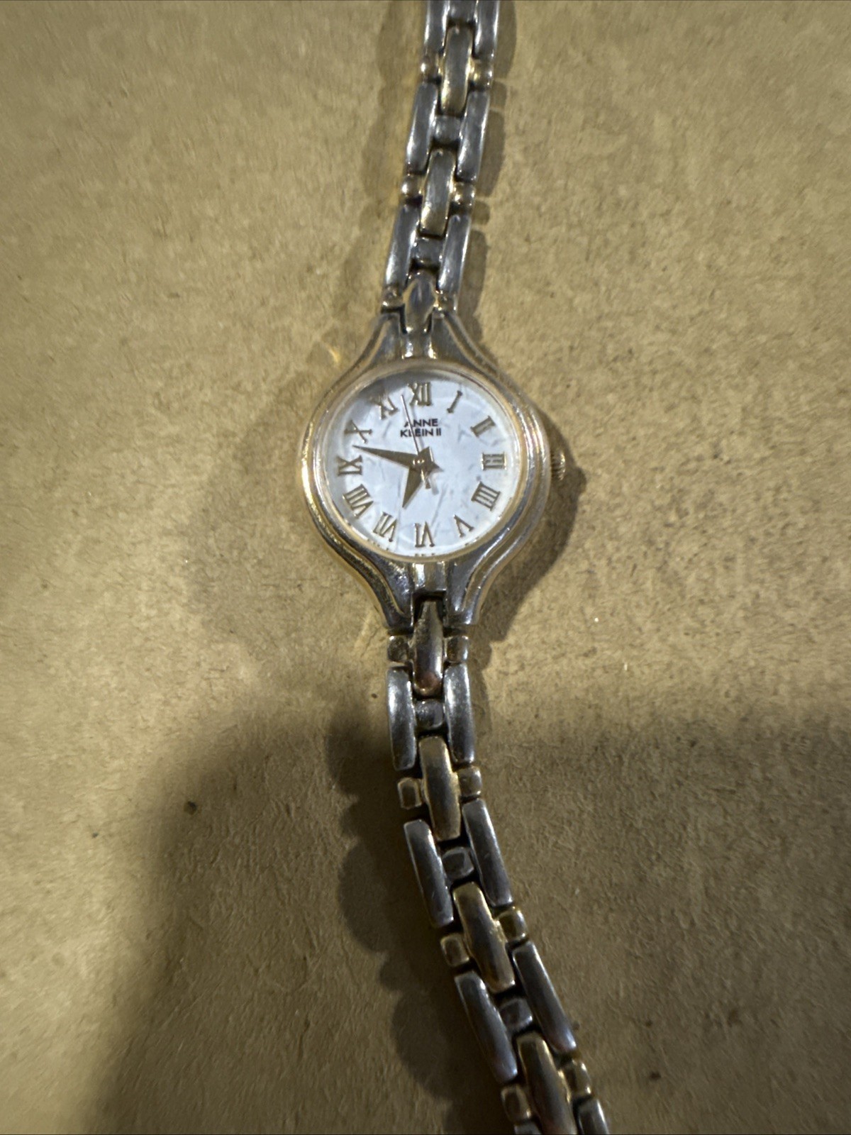 Anne Klein II Watch Water 100 Resistant Gold/Silver Tone Roman Numeral Stick