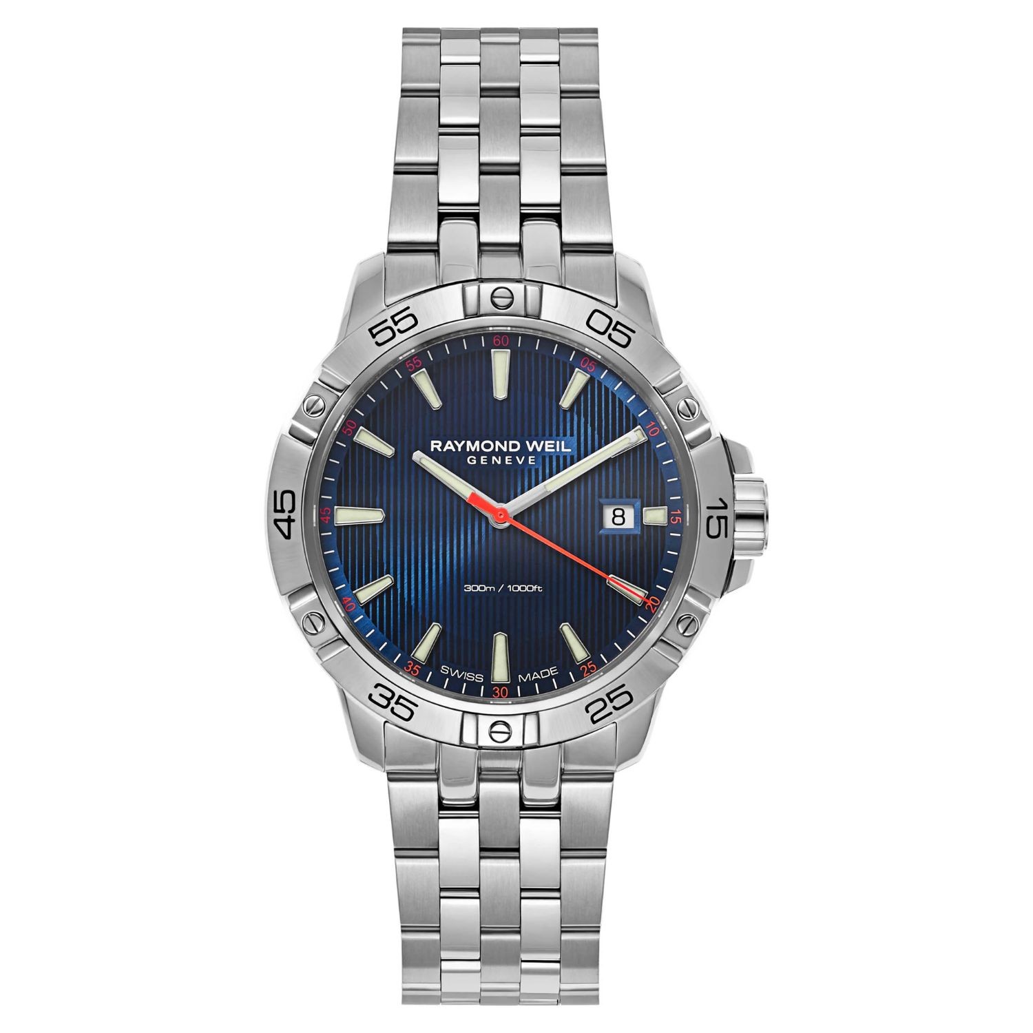 Raymond Weil Men’s Tango Blue Dial Watch – 8160-ST2-50001