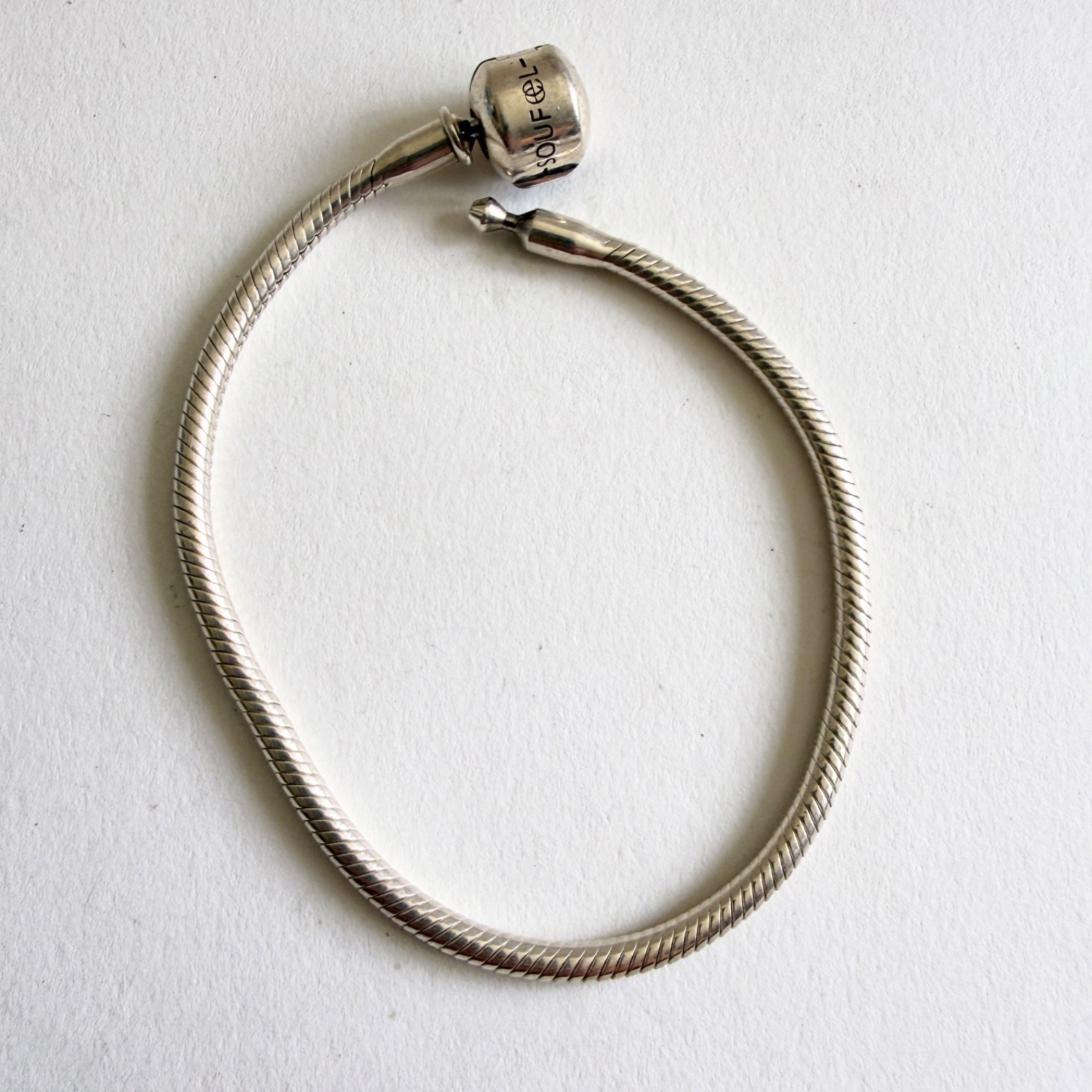 Soufeel Snake Bracelet Sterling Silver 925 7.5” Barrel Clasp