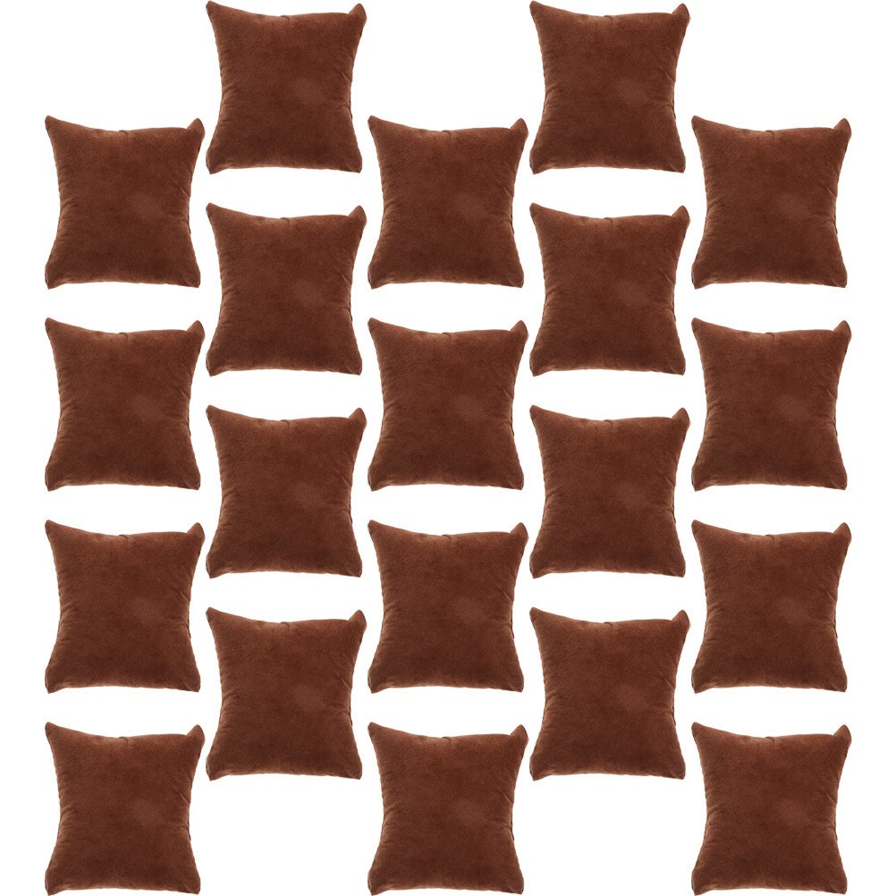 20Pcs Small Watch Display Pillows Soft Velvet Cushions for Bracelets Watches