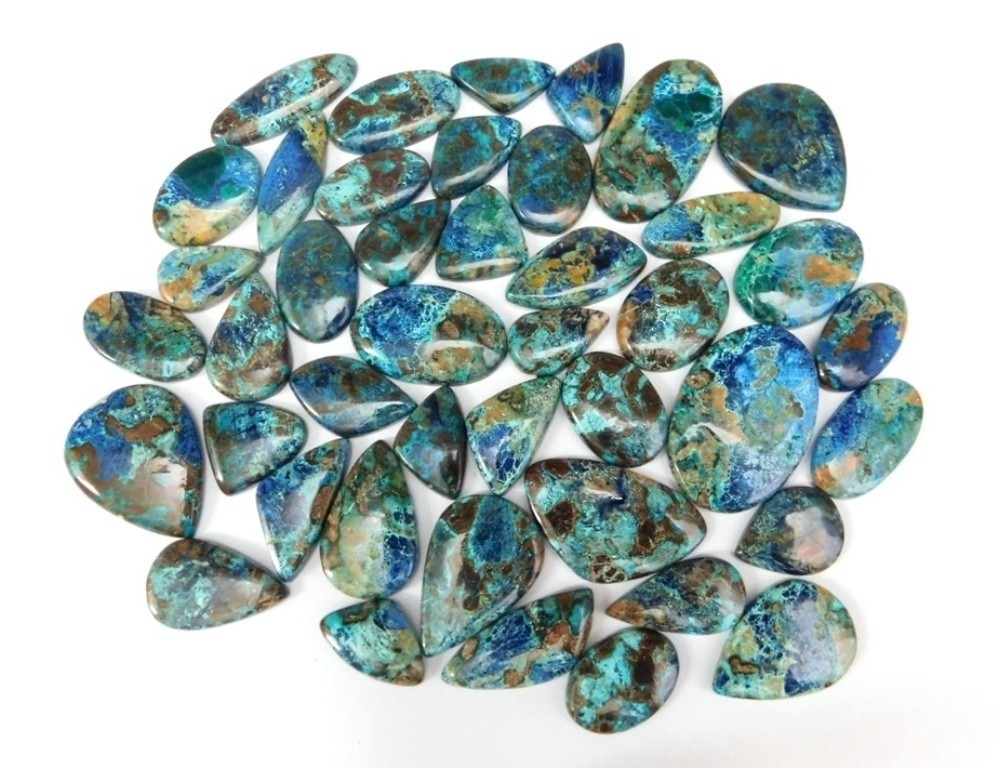 Beautiful Shattuckite Cabochon Gemstone For Making Jewelry Wholesale Lot 71585