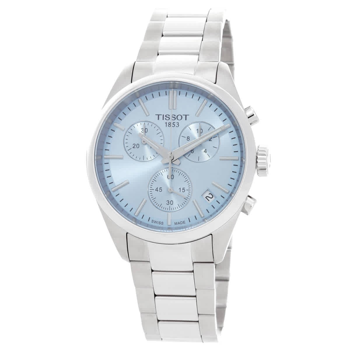 Tissot PR 100 Chronograph Quartz Ice Blue Dial Men’s Watch T150.417.11.351.00