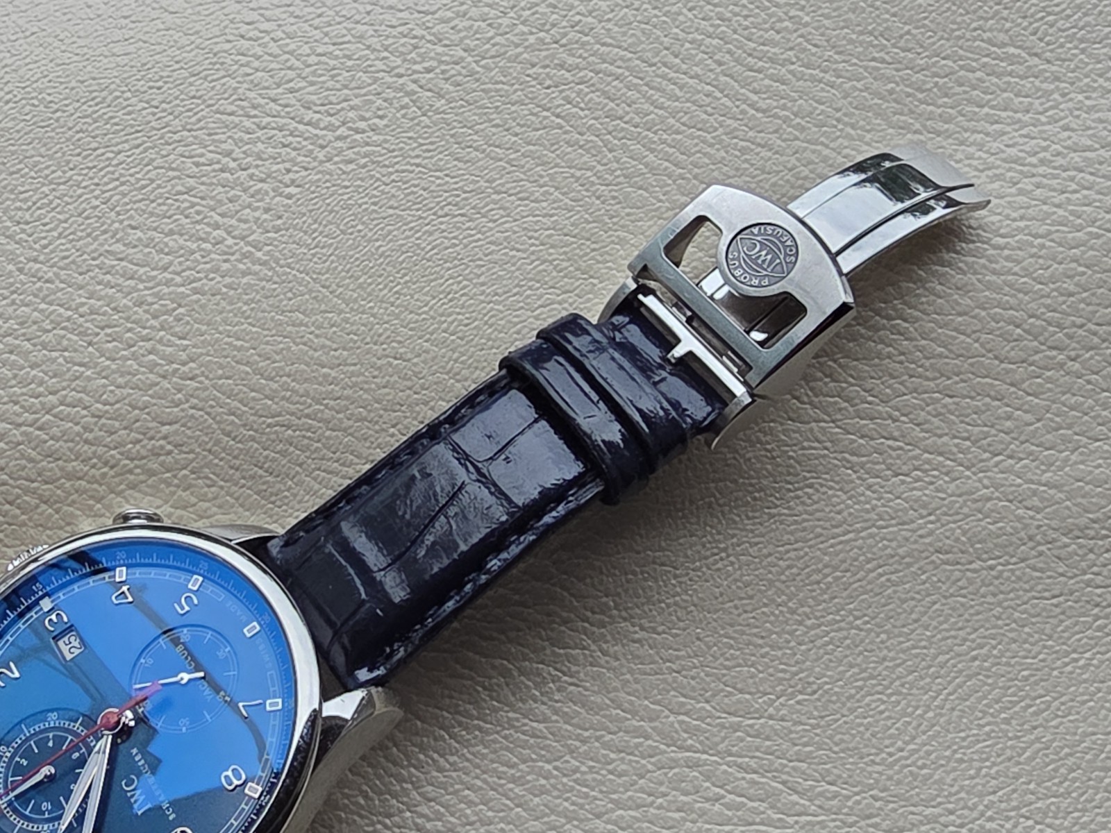 Authentic IWC Portugieser Yacht Club Blue Laureus Edition IW390213 45mm