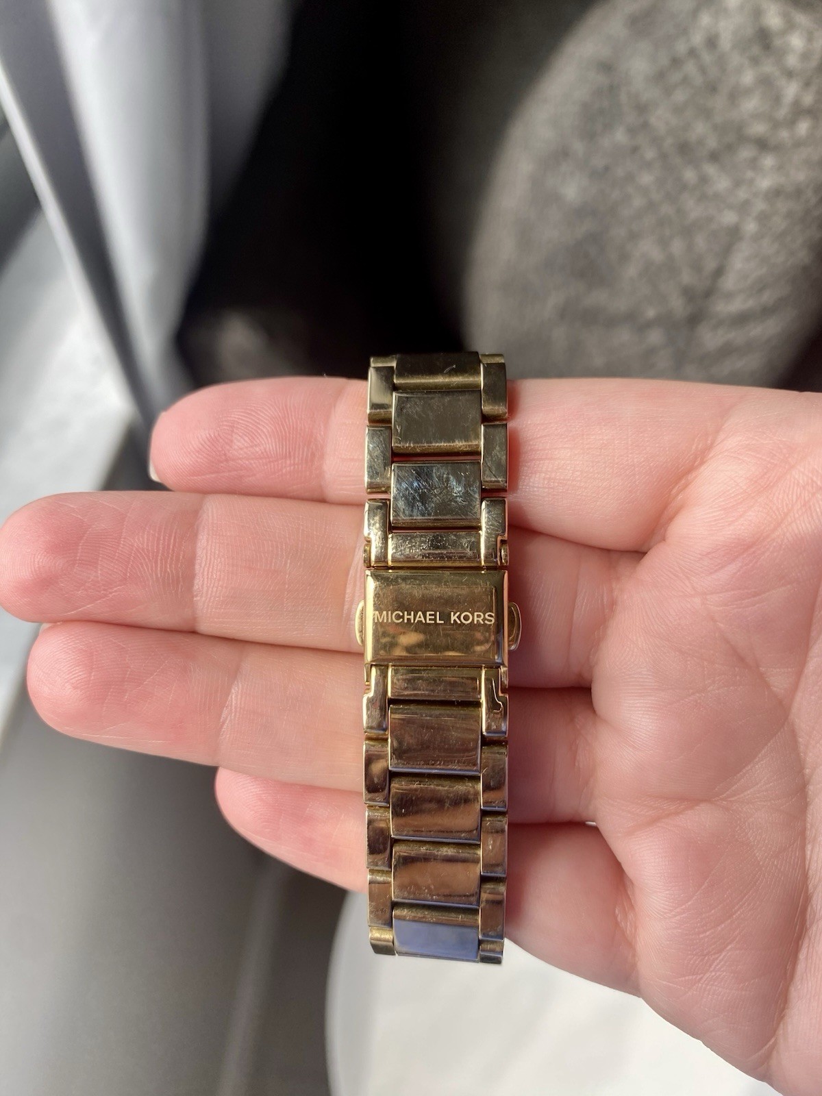 Michael Kors Gold Tone Women’s Wristwatch/ Working/ New Battery