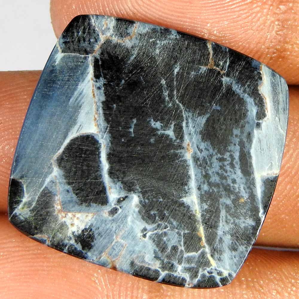 30.00Cts100%Natural Blue Power Pietersite Cushion Cabochon loose Gemstones