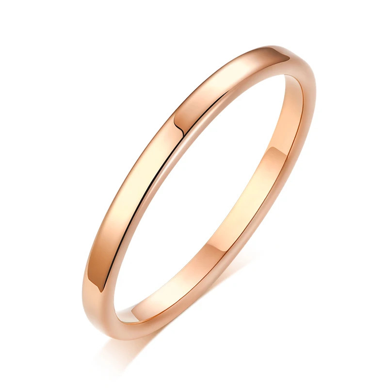 Twisted Rope Slim Ring Stainless Steel Minimalist Wedding Band Women Jewelry