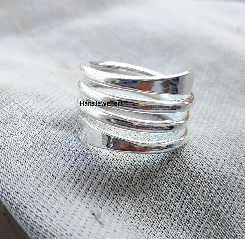 Plain Silver Ring, Handmade Ring, 925 Sterling Silver, Ring For Women, All size