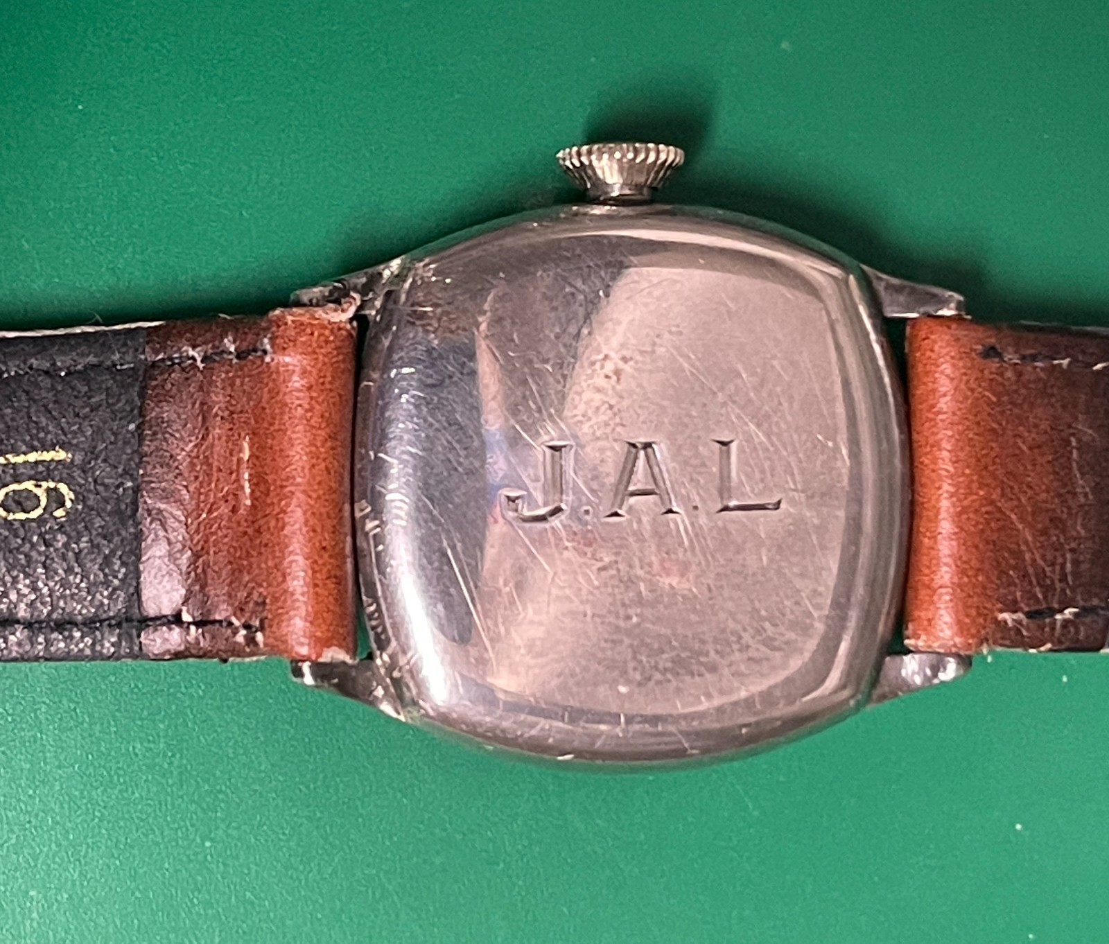 Vintage 1920’s CYMA Military Type Sterling Case Small Men’s Watch