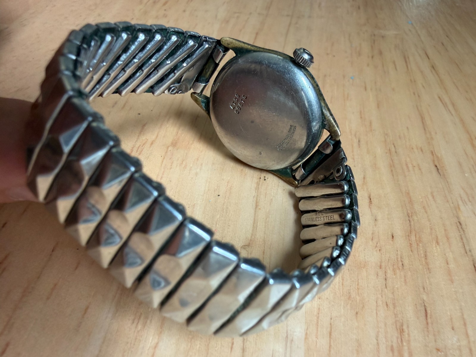 Wyler Incaflex Vintage Swiss Watch Runs 1940s 1950s Mechanical Patina
