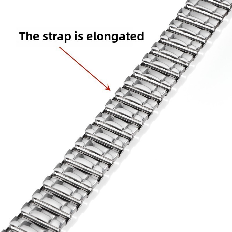 Quality Stainless Steel Spring Watch Band Metal Elastic Strap 12/14/16/18/20mm
