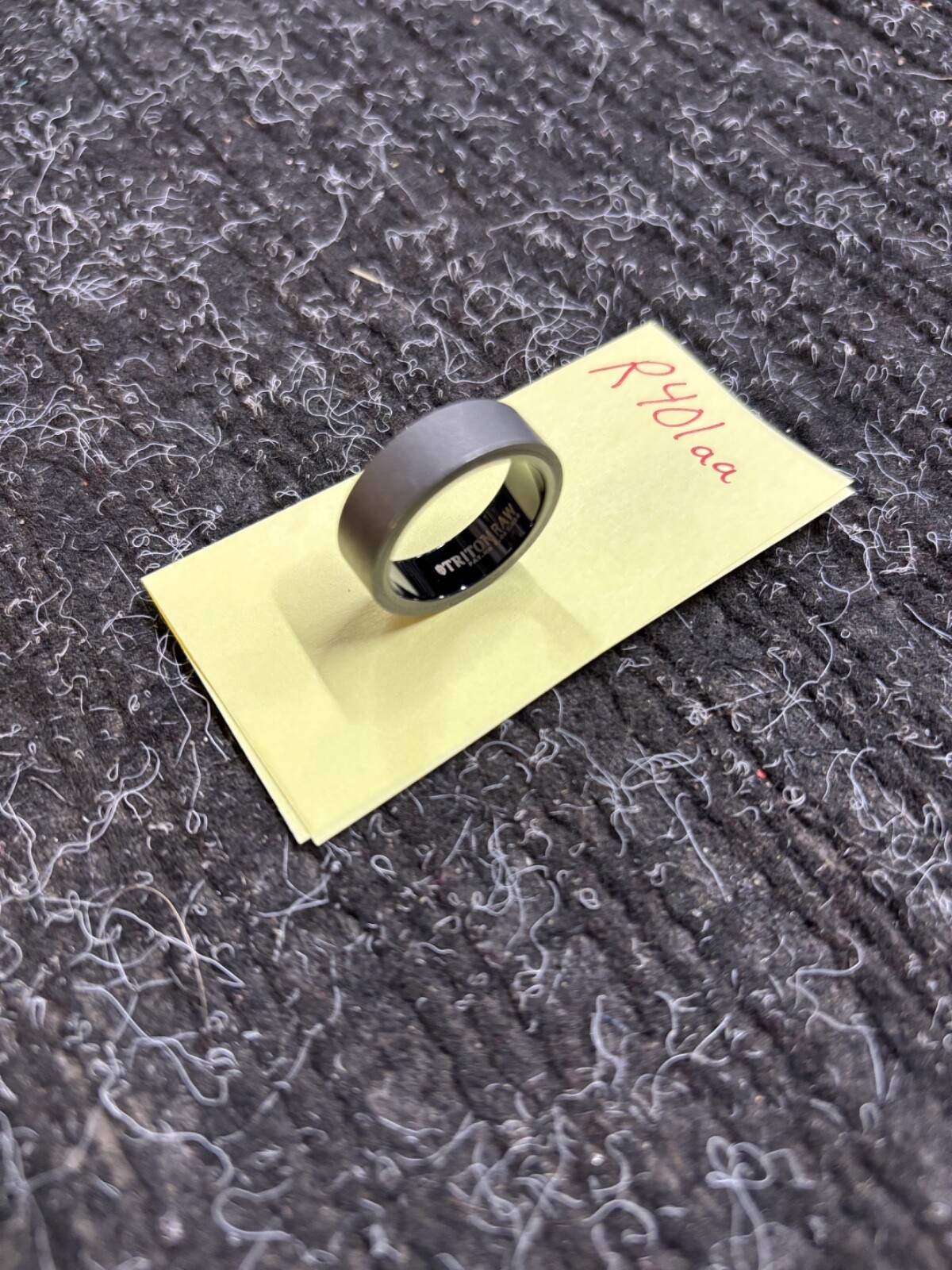 Triton Tungsten Carbide Wedding Ring 9mm Size 10 Brushed Dark Grey #R401AA