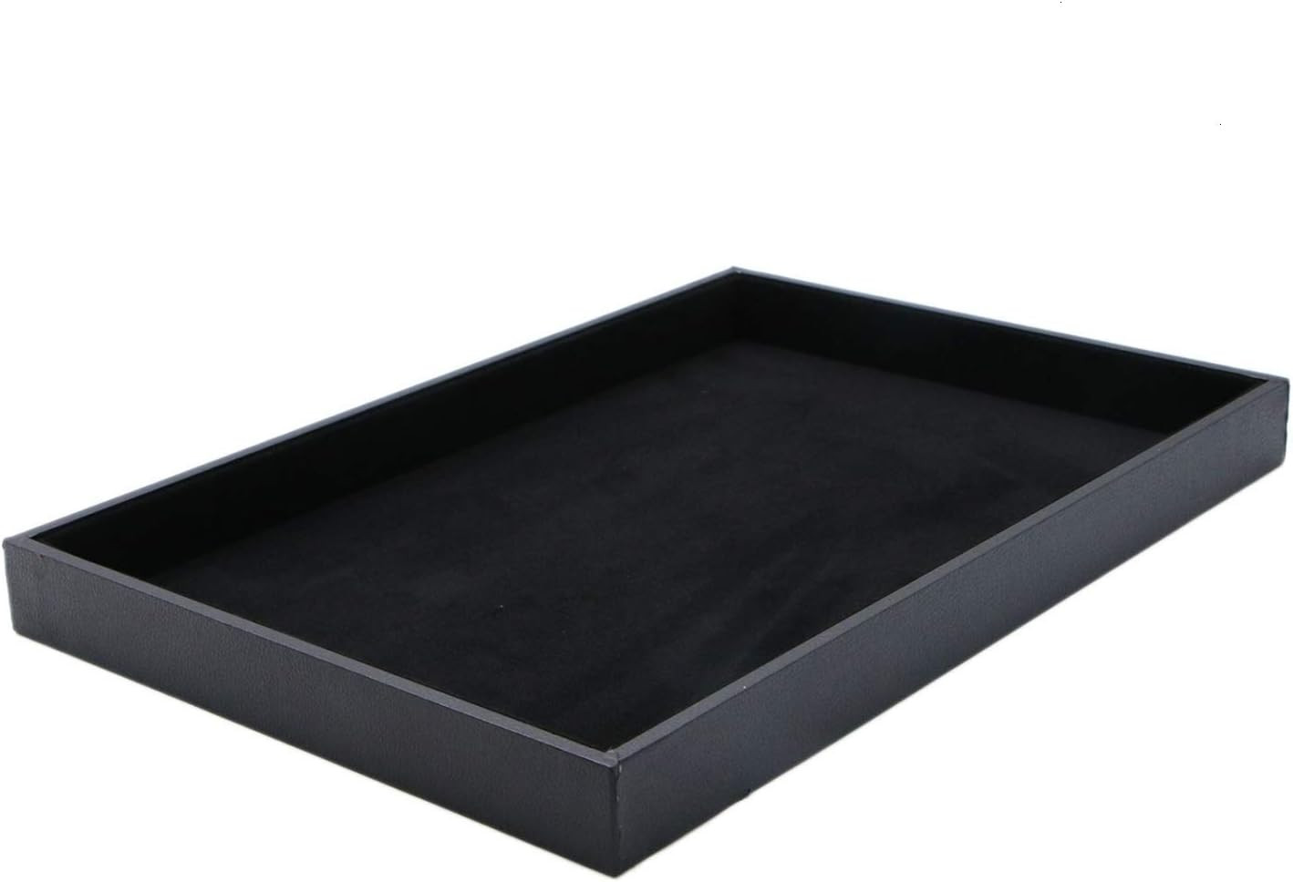 Velvet Jewelry Tray for Drawers Black Jewelrys Display Tray Stackable Jewelry Or