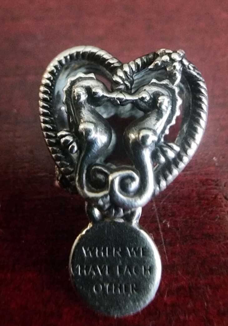 PANDORA 925 ALE STERLING SILVER WHEN WE HAVE EACH OTHER WE HAVE EVERYTHING CHARM