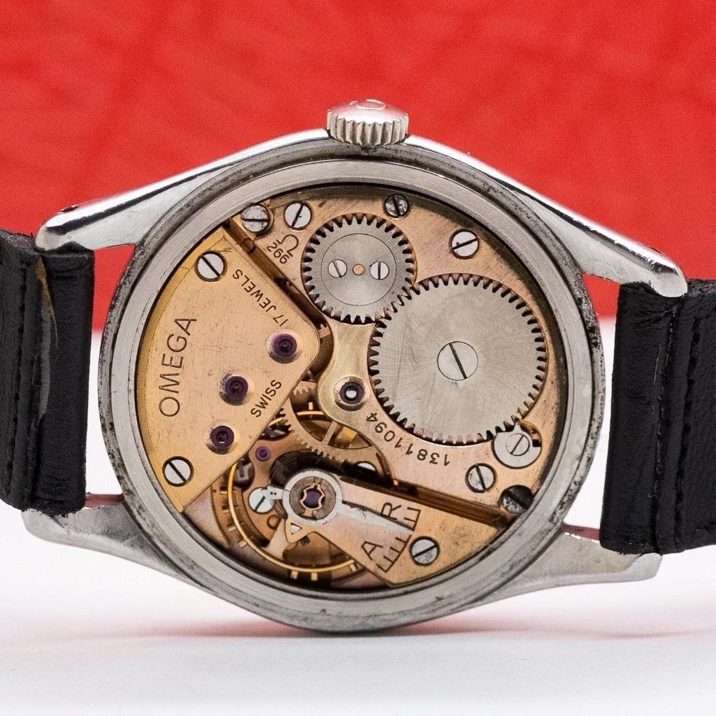 1952’s OMEGA Jumbo 2503-21 Cal. 266 Stainless Steel Manual Wind Men’s Watch 36mm