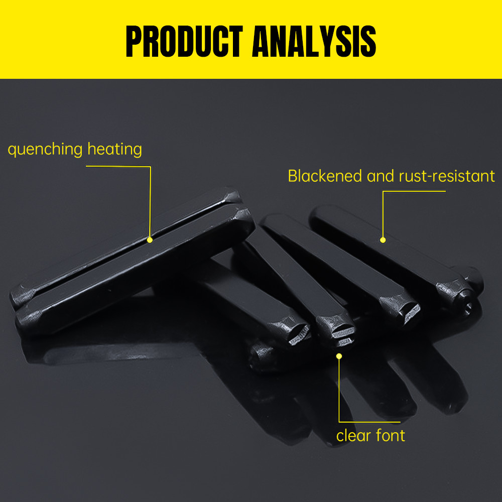 3mm 9pcs Number Stamp Set 1/8″ 0-9 Punch Press Tools Metal Plastic Wood Stamping
