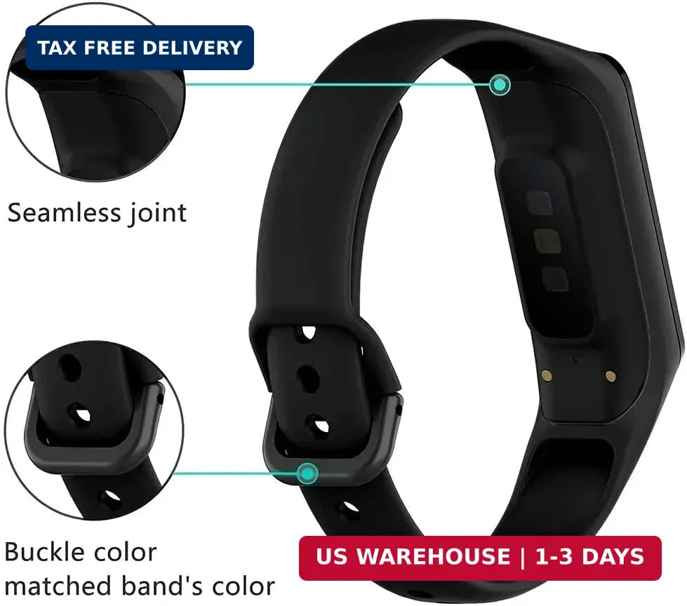 Lustre 6 Pack Replacement Bands Compatible with Samsung Galaxy Fit 2 SM-R220 for