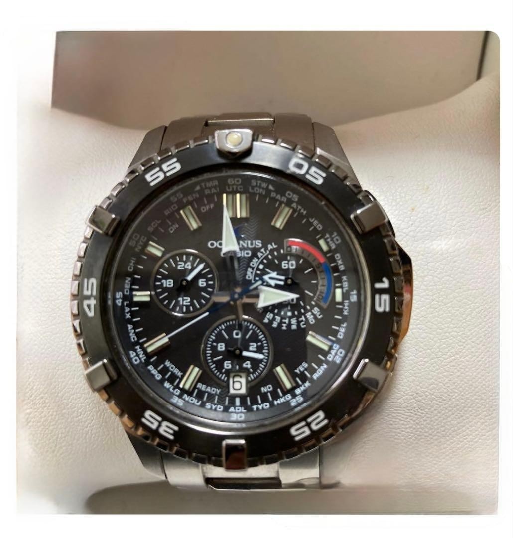 CASIO OCEANUS Cachalot OCW-P500TDJ-1A1JF Titanium Solar Radio Yacht Timer MB5
