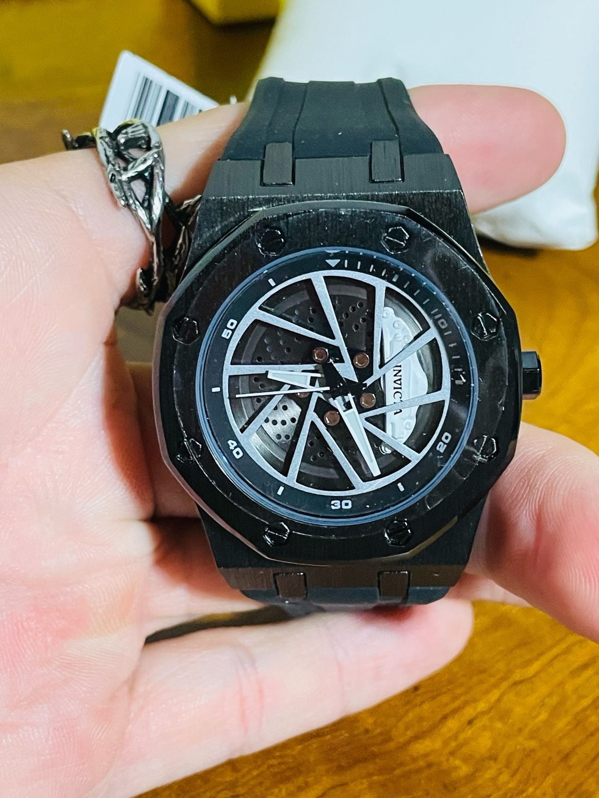 Invicta Speedway Rim Watch 42mm, Black Dial (69489)