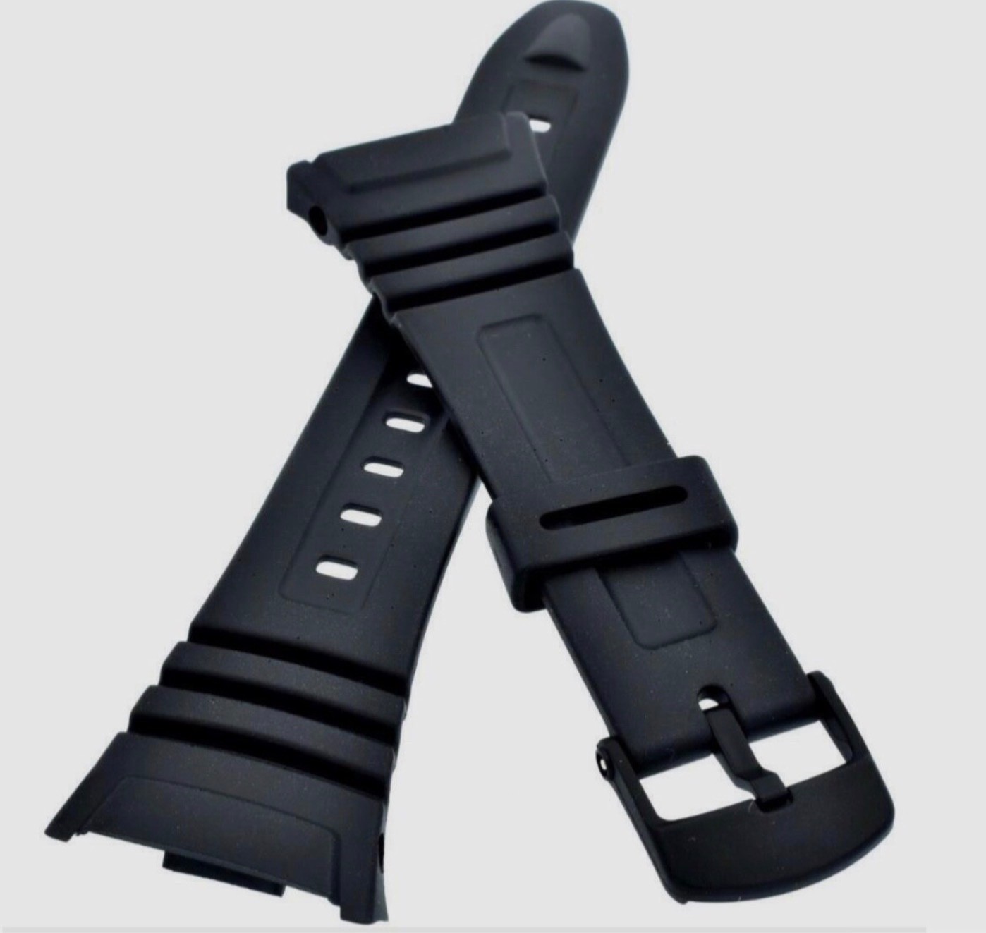 CASIO W-96H-1BV Original BLACK Rubber Watch BAND Strap W-96-2AVH
