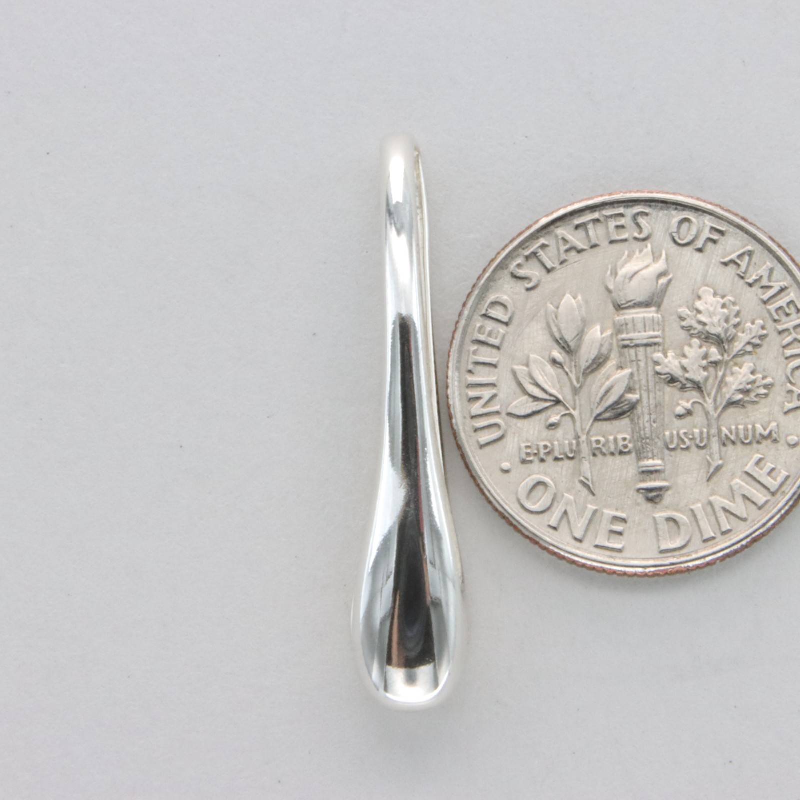 925 STERLING SILVER Bail / Clasp Glue on Jewelry Fitting / Finding #6