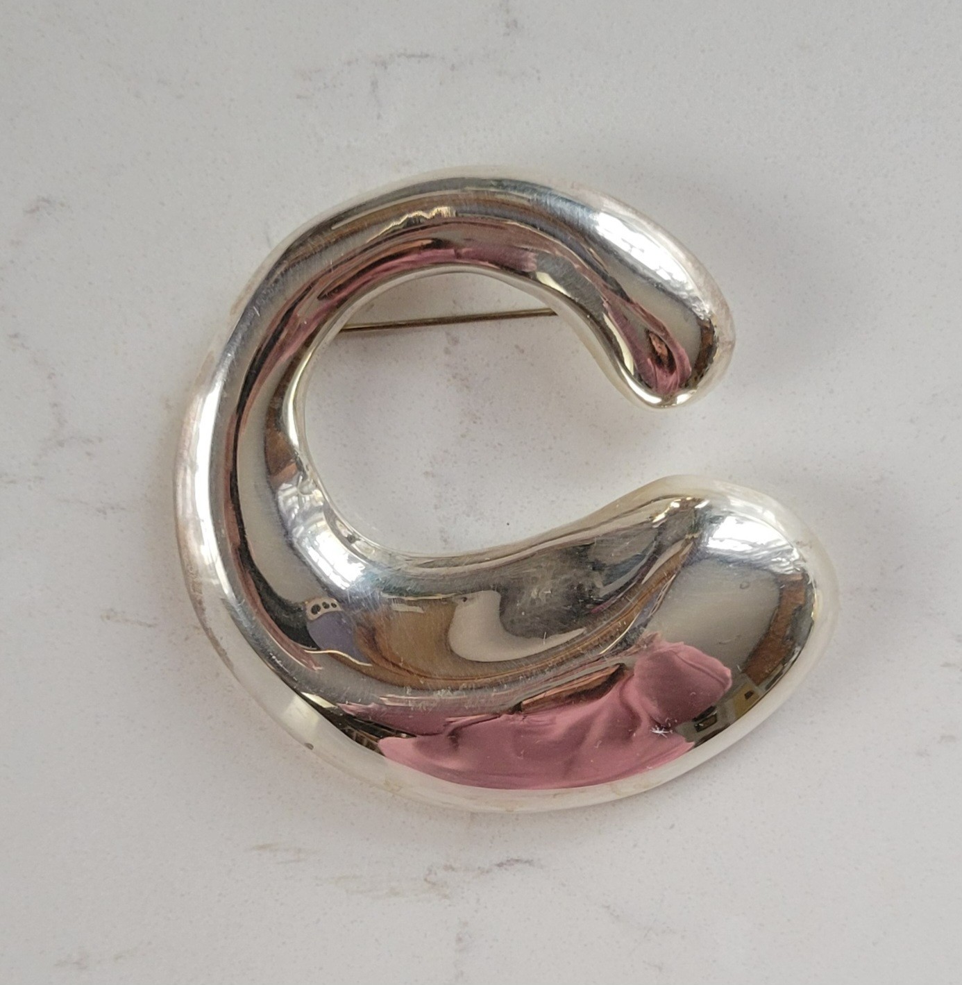 VTG Taxco Mexico 925 Sterling Silver Modernist Pin/Pendant 40 g