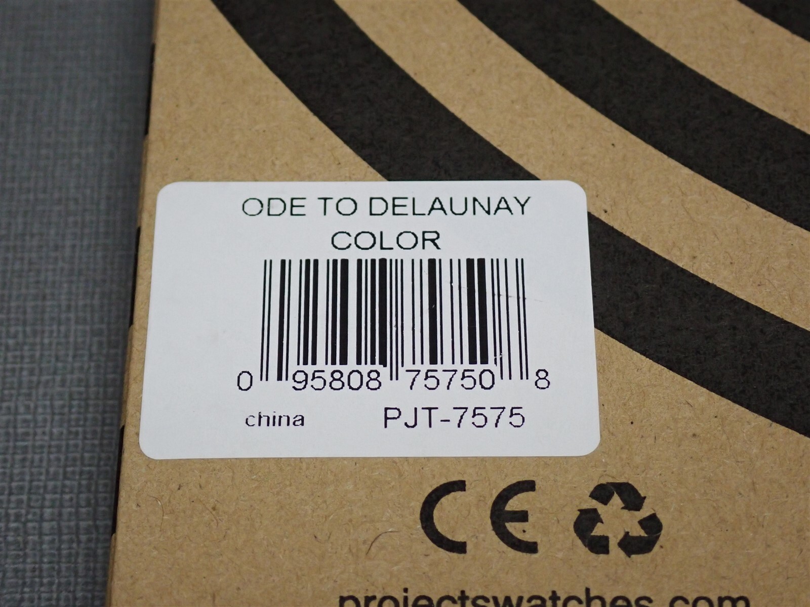 NEW Projects Watches PJT-7575 Ode To Delaunay Color 40mm Black Leather Band
