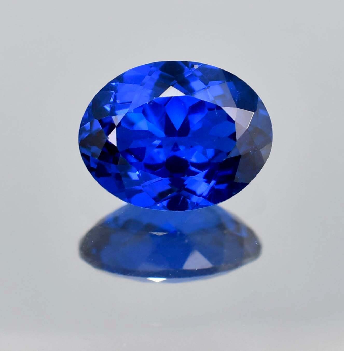 6.50 Ct Natural Royal Blue Ceylon Sapphire Oval Cut Loose Gem Certified 13×10 MM