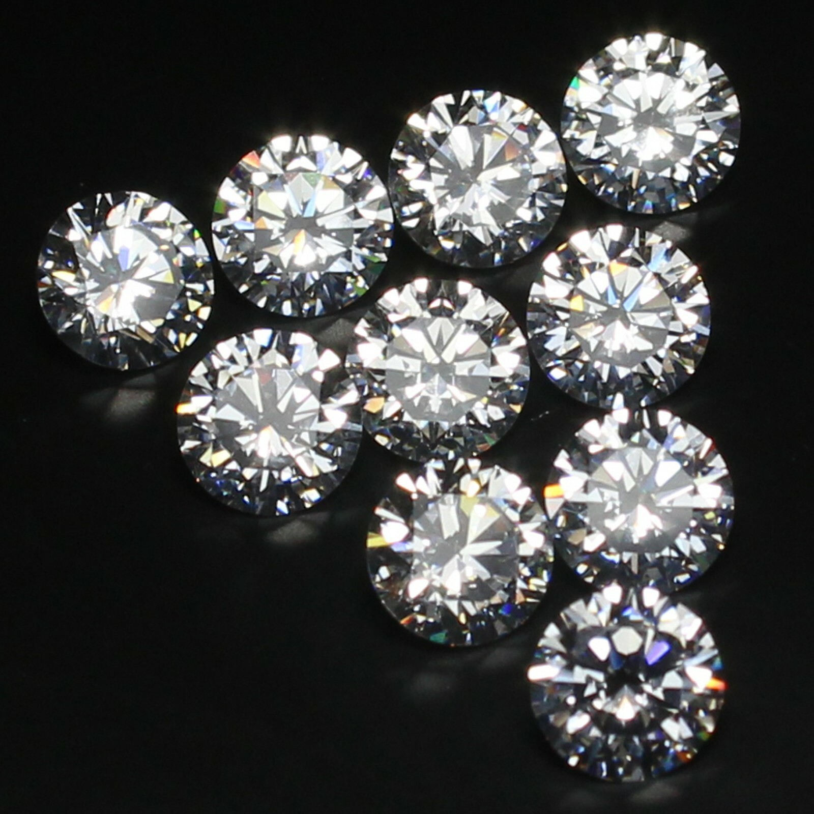 Natural 4.00 mm Round D Color VVS1 Clarity Brilliant Cut Diamond 10 Pcs Lot
