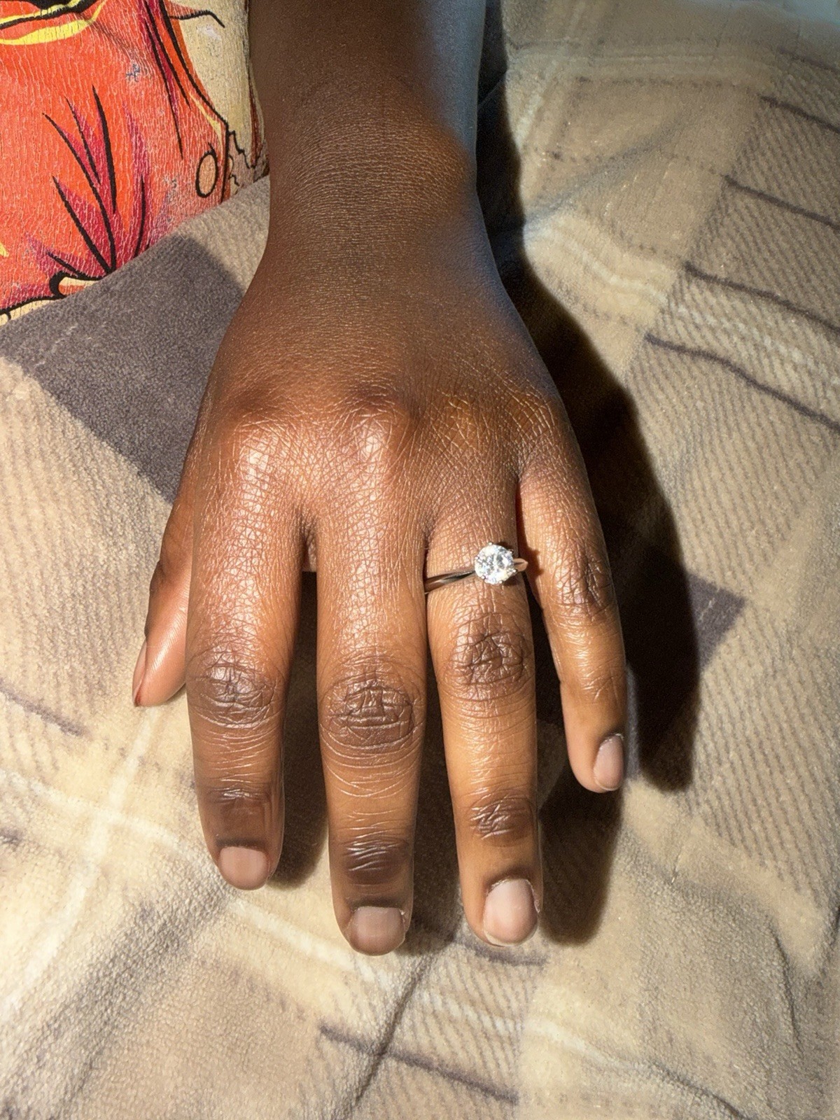 VVS1 Moissanite stud ring